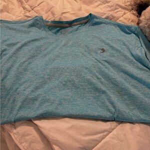 Men's Light Blue T-Shirt Reels Legand